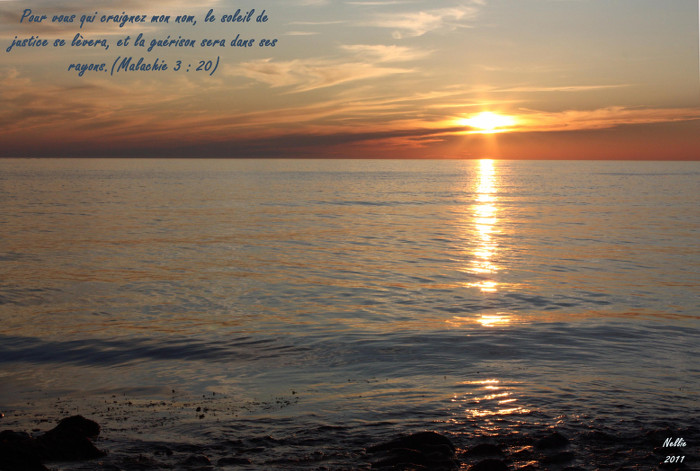 The sun of righteousness shall rise with healing in its wings (Malachi 4.2)